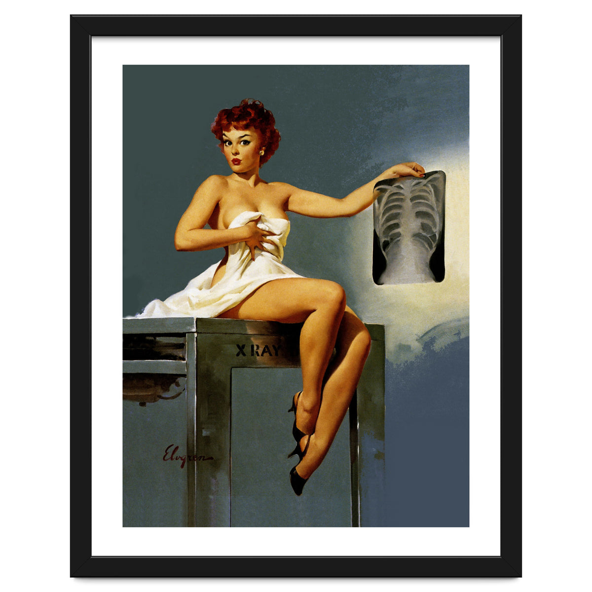 Pin Up Sexy Girl At The Doctor