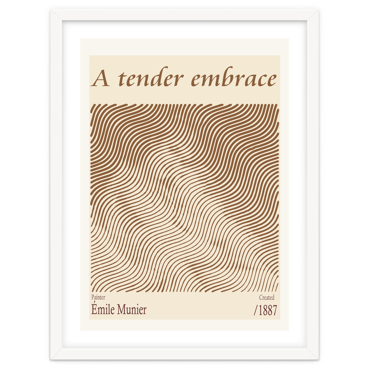 A Tender Embrace – Émile Munier (1887)