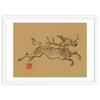 Kirin On Brown Paper