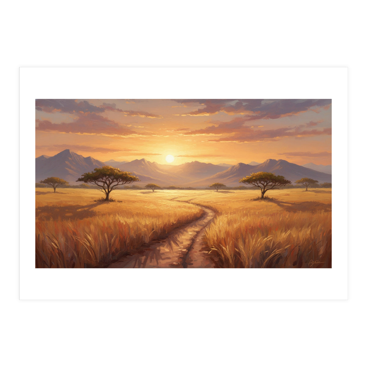 Golden Peak Sunset (Print Only)