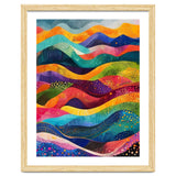 Abstract Rainbow Rolling Hills Landscape thumbnail