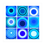 Circles & Rectangles Alt Blue 3 X 3: 4 (Print Only) thumbnail