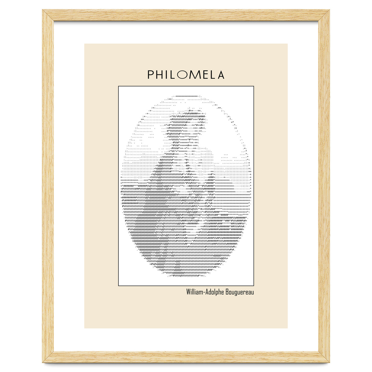 Philomela – William Adolphe Bouguereau (1861) – Ascii Art