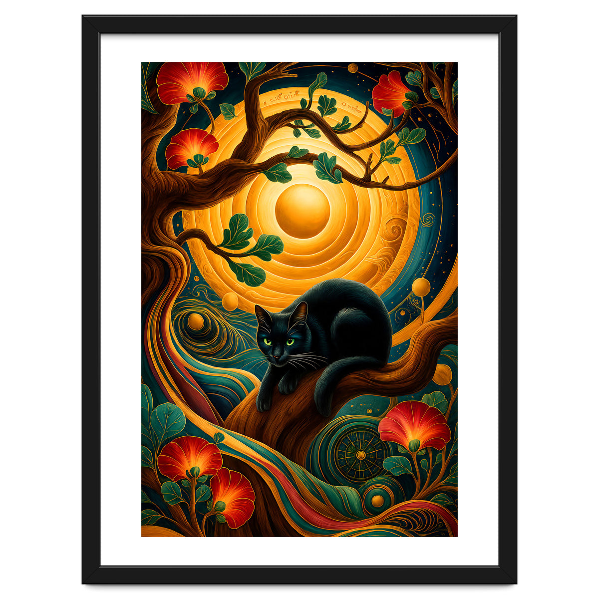 Black Cat Retro Contemporer