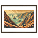 Vintage Cliffside Serenity Poster thumbnail