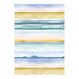 Relaxing Calm Stripes Blue Yellow (Print Only) thumbnail