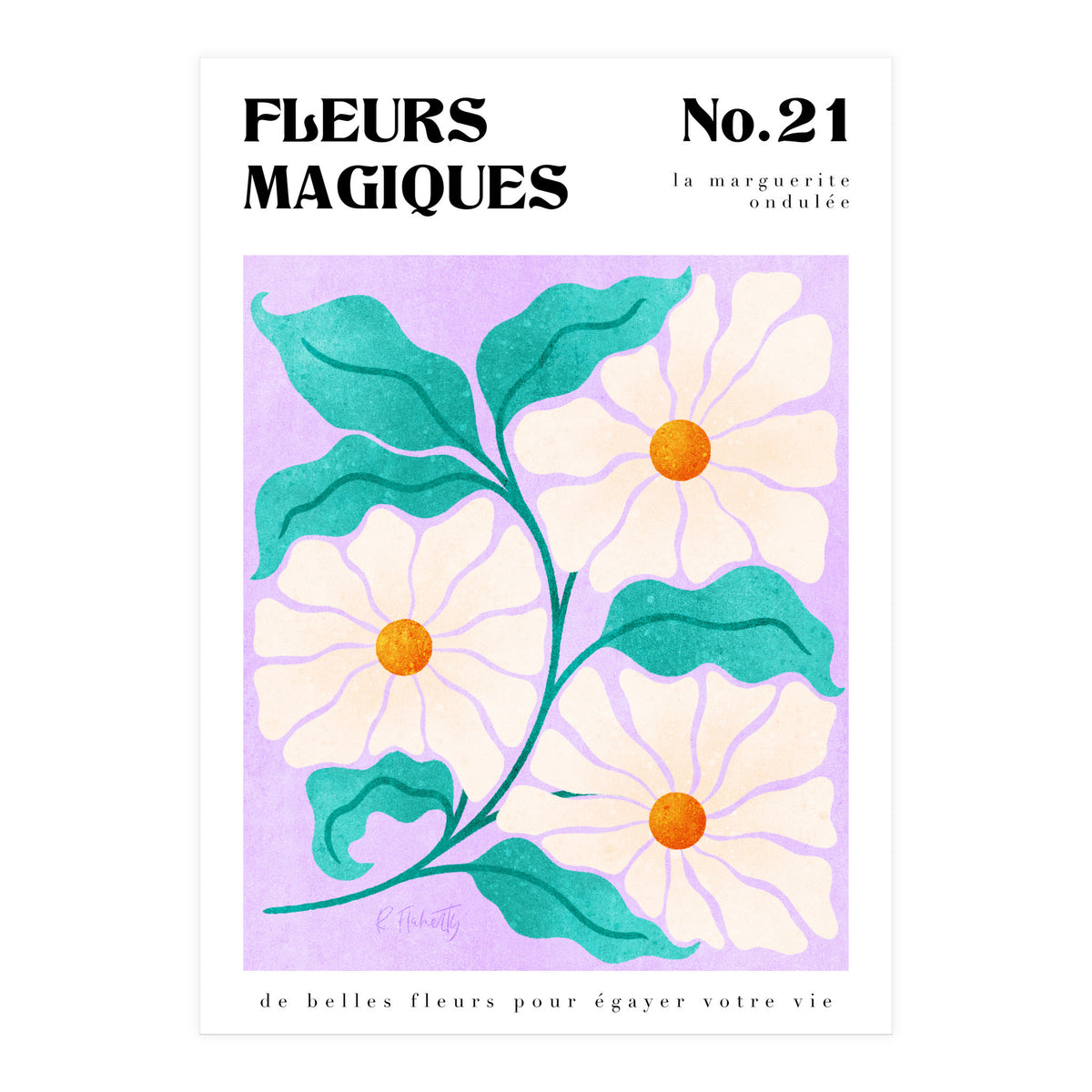 Magical Flowers No.21 Wavy Daisy (Print Only)