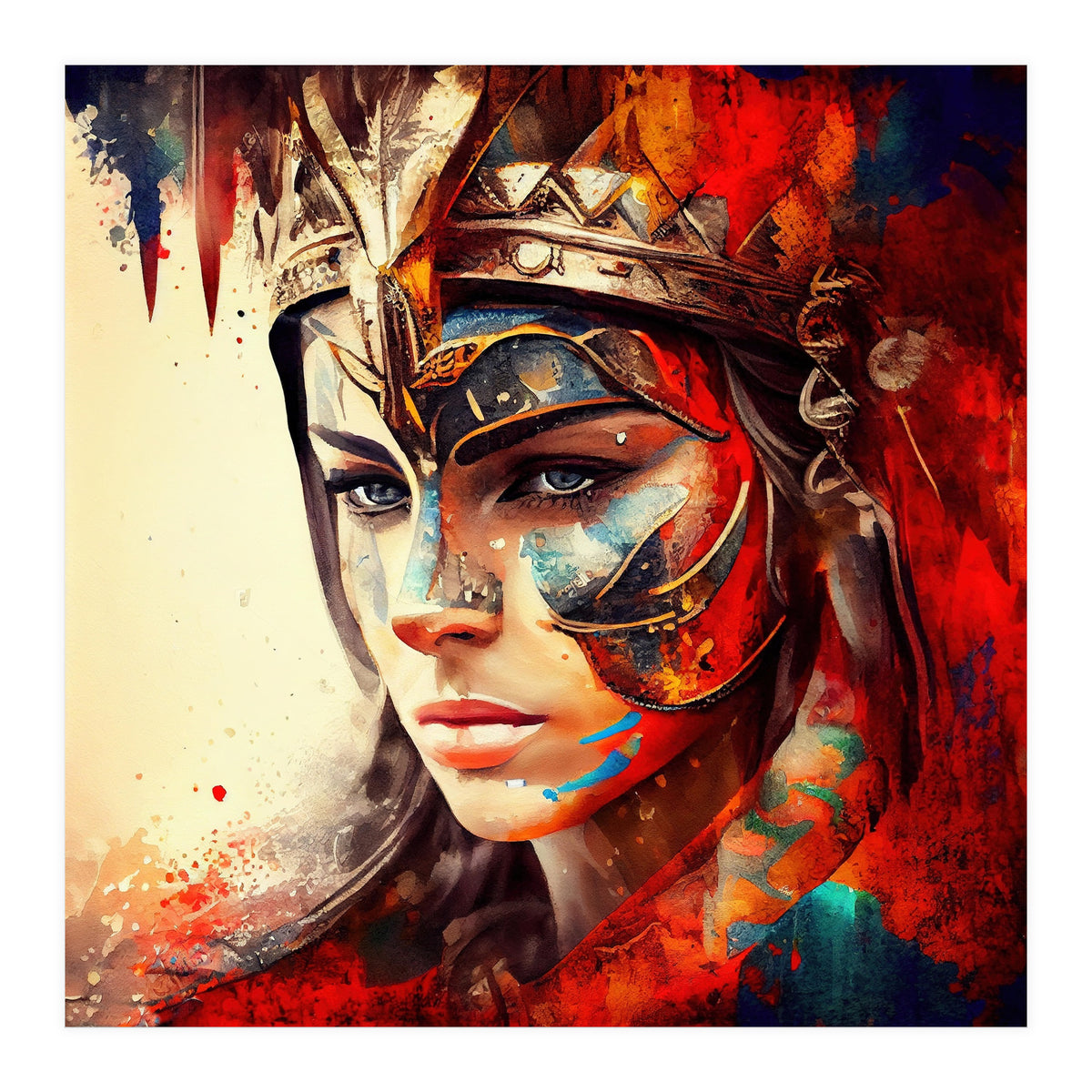 Powerful Warrior Woman #3 (Print Only)