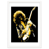 Jimmy Page American Rock Band Guitarist Legend in Pop Art