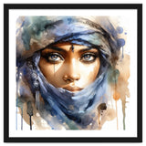 Blue Veil Tuareg Woman Portrait thumbnail