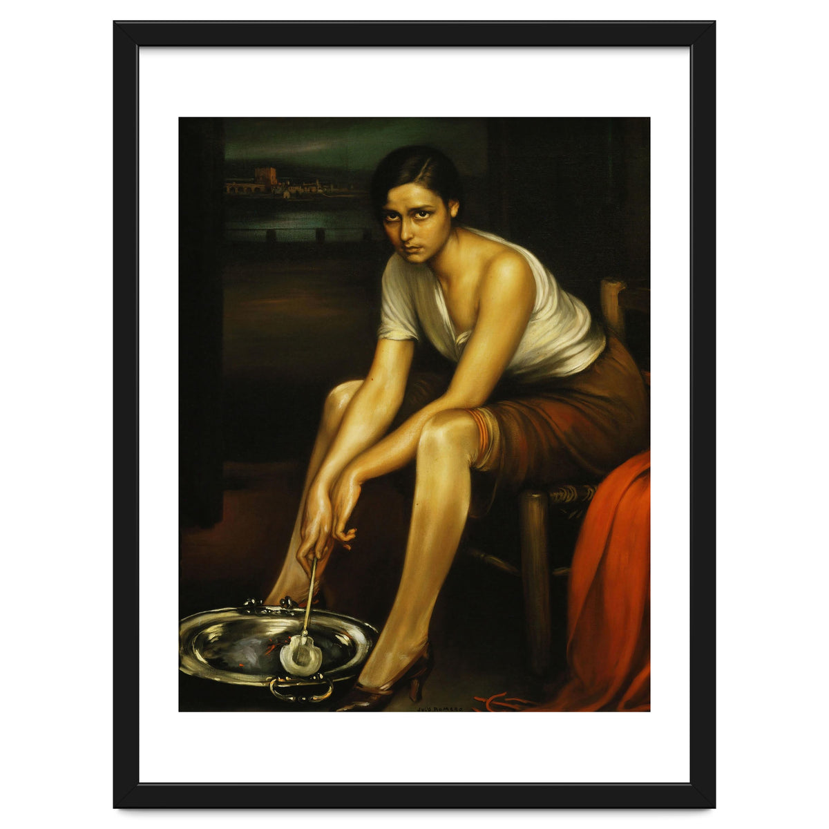 Julio Romero de Torres / 'La chiquita piconera', 1930, Oil on canvas, 100 x 80 cm.