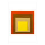 Josef Albers - Red, Brown, Golden (Print Only) thumbnail
