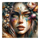 Floral Forest Druid Woman Portrait (Print Only) thumbnail