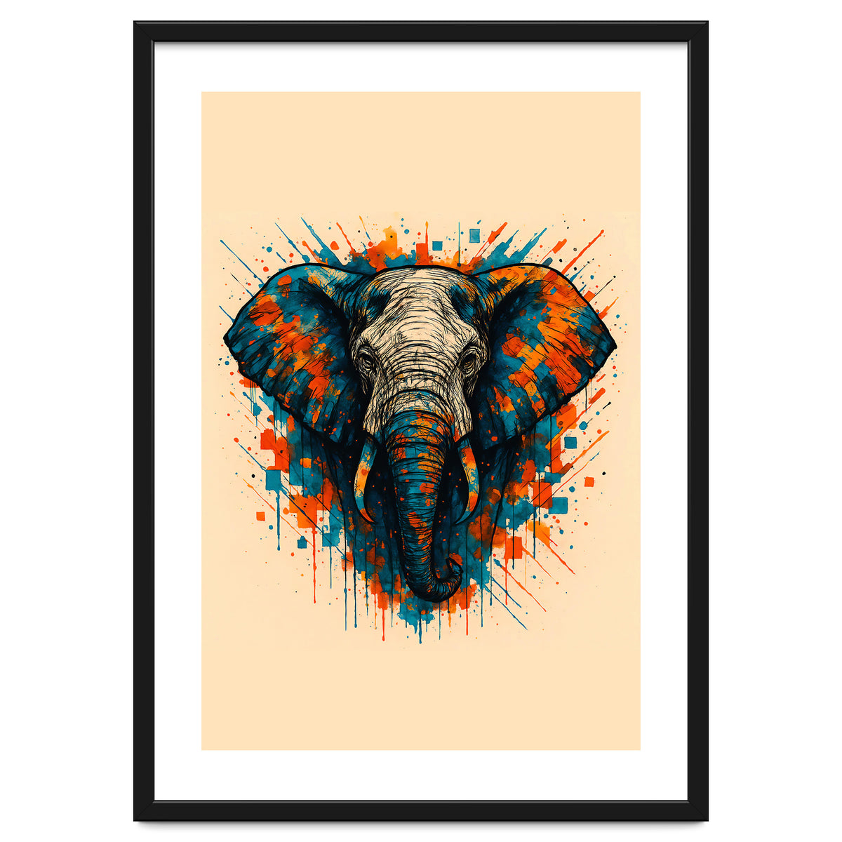 Elephant Animal Watercolor