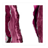 Burgundy & Silver Agate Texture 06  (Print Only) thumbnail
