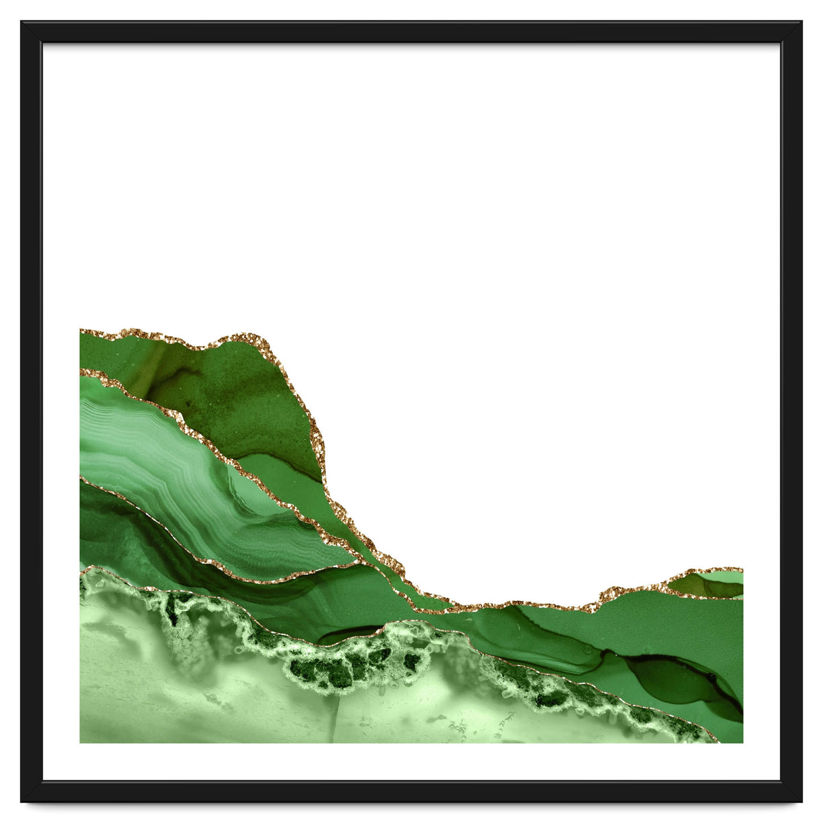 Green & Gold Agate Texture 23