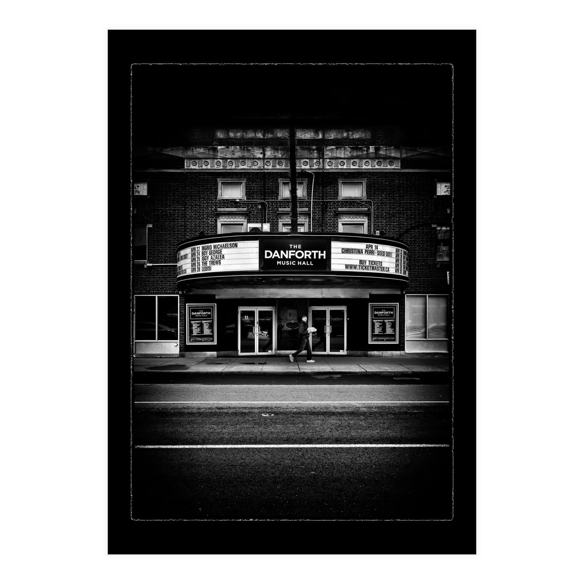 The Danforth Music Hall No 1 with Border (Print Only)