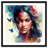 Azure Butterflies Hindu Portrait thumbnail