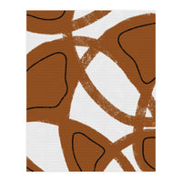Abstract Brown and Black Lines (Print Only)