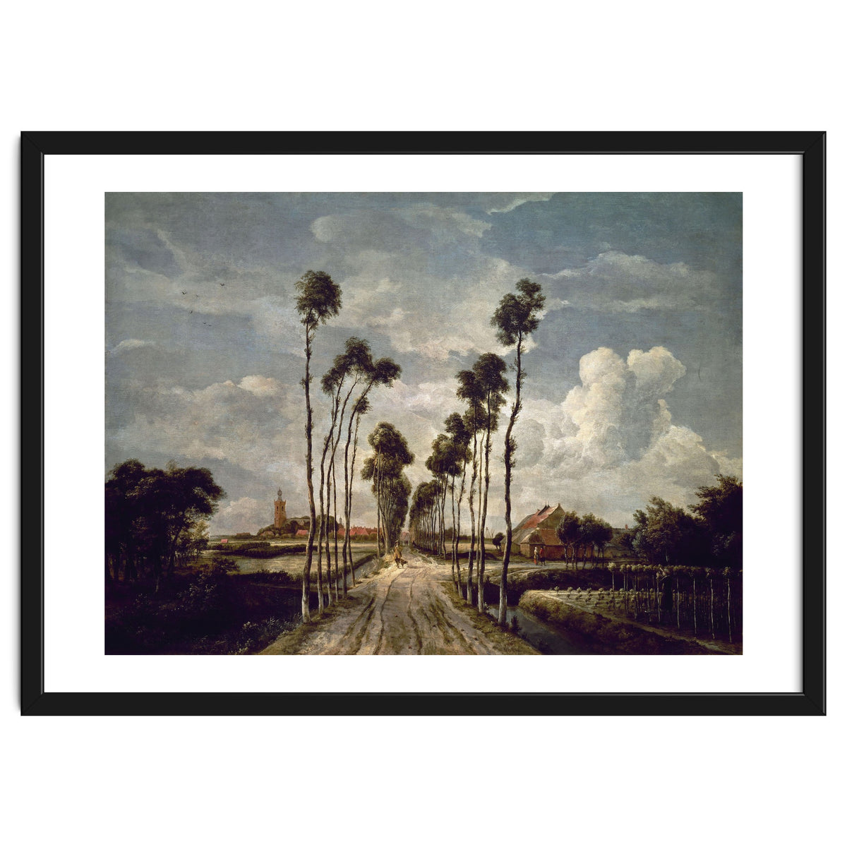 'The Avenue at Middelharnis', 1689, Oil on canvas, 103 x 141 cm.