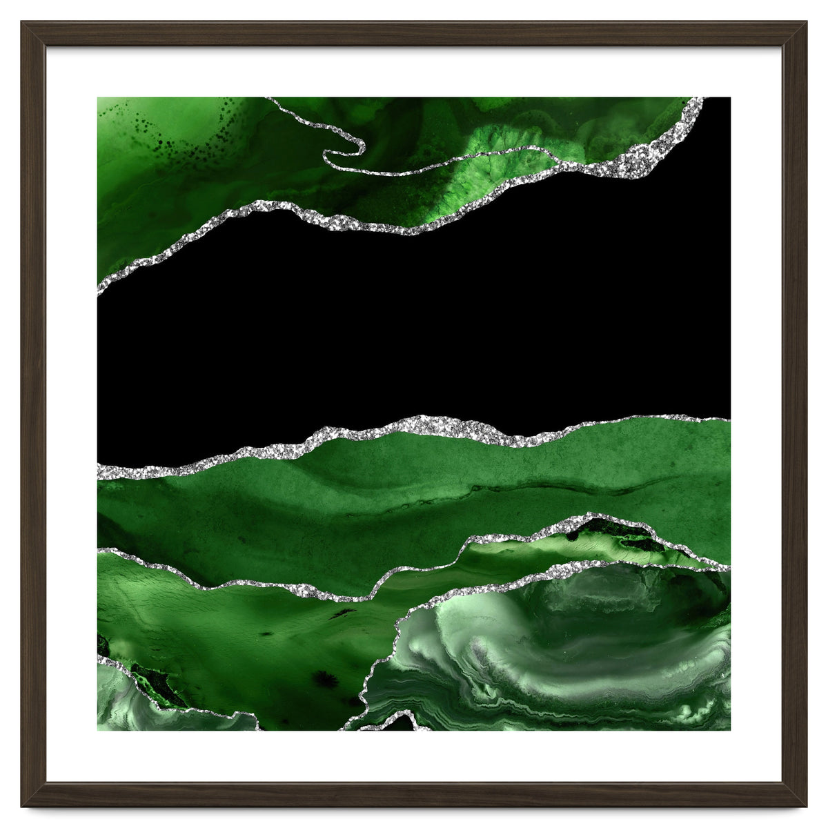 Green & Silver Agate Texture 02