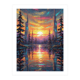 A Cybernetic Sunset Reflecting the Symbiosis (Print Only) thumbnail