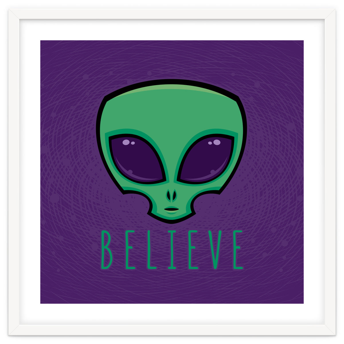 Believe Alien Head