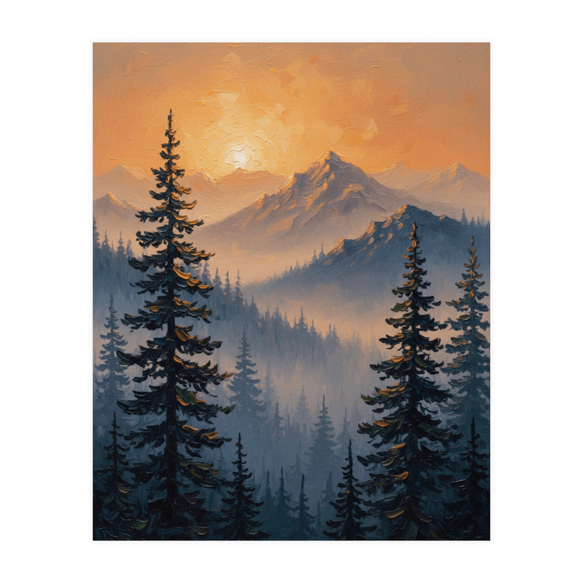 Ethereal Alpine Glow (Print Only)