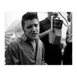 The American singer Elvis Presley during a recording session in 1956. (Print Only) thumbnail