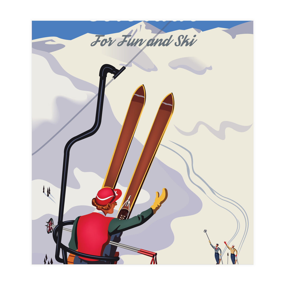 Colorado For Fun And Ski (Print Only)