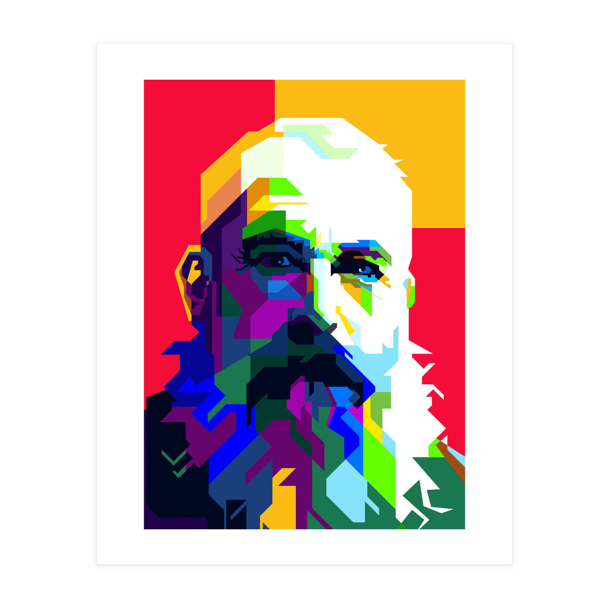 Claude Monet Artist Painting WPAP Trending Now (Print Only)