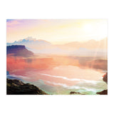 Sunrise Grandeur, Scenic Nature Landscape, Ocean Beach Travel Photography, Sea Waves Mindfulness (Print Only) thumbnail