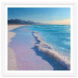 Sparkling Pastel Shoreline with Glittering Turquoise Waves thumbnail