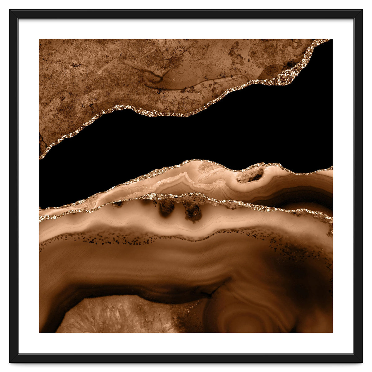 Brown & Gold Agate Texture 13