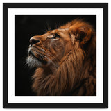 Majestic Lion Portrait Profile Majestic Beast thumbnail