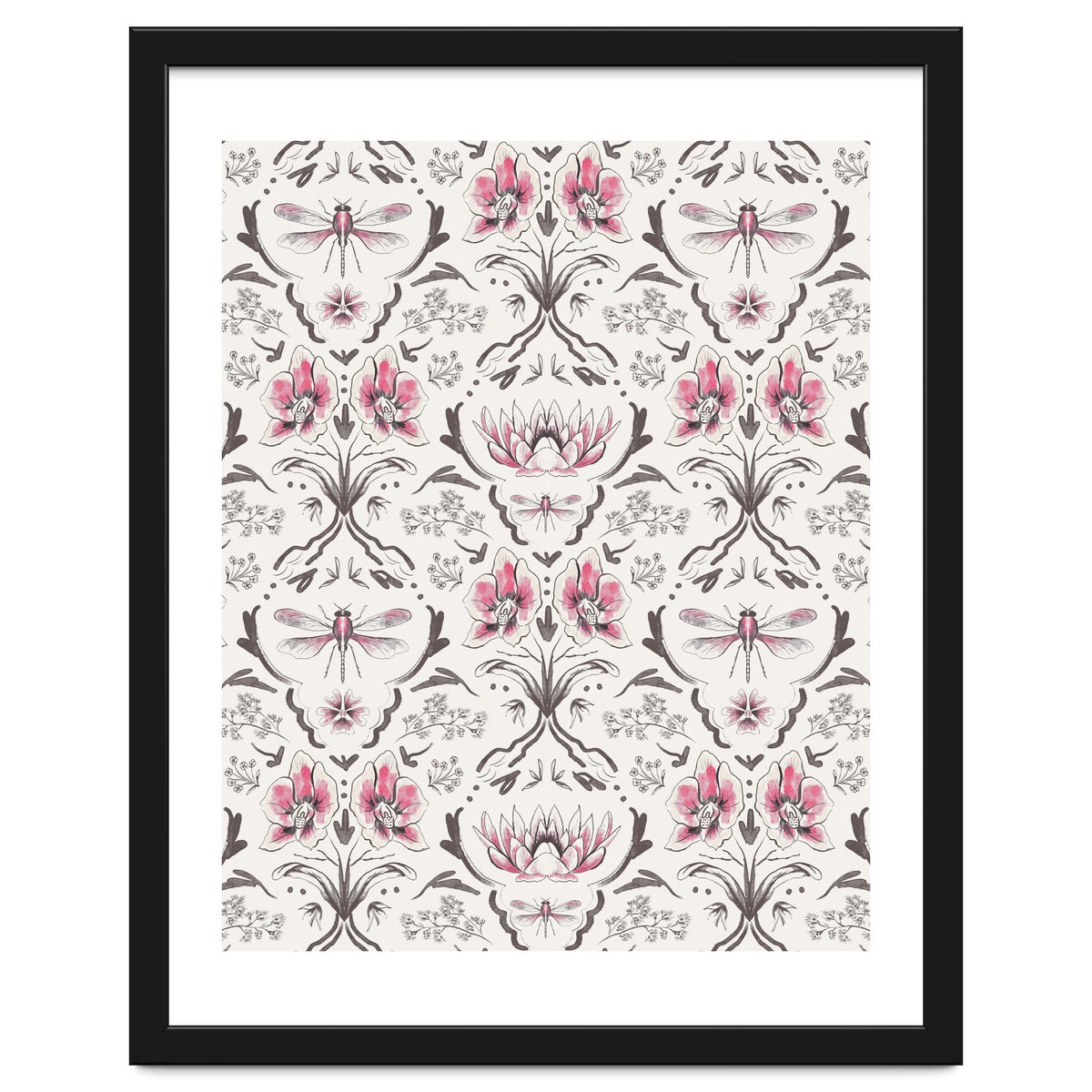 Bohemian Garden Pink Pattern