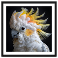 Beautiful Cockatoo Parrot Portrait Headshot
