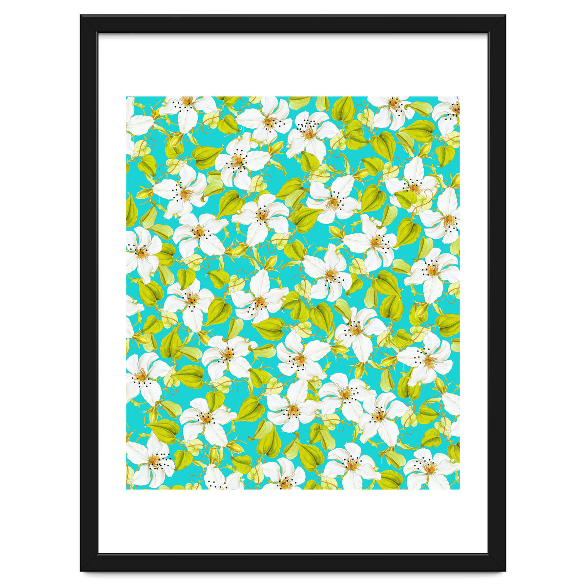 White Floral #society6 #decor #pattern