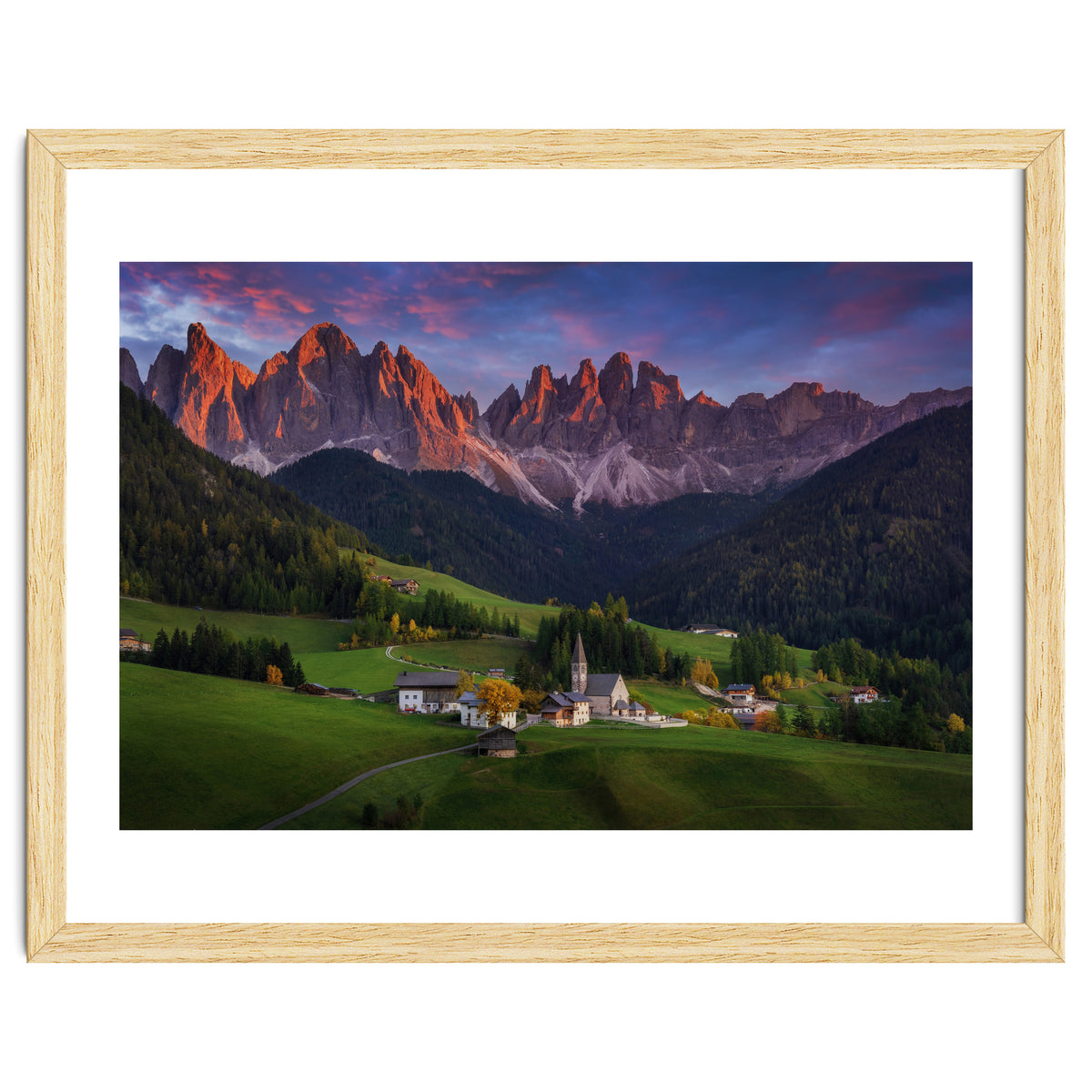 Santa Maddalena at sunset
