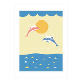 bon voyage - adventure cats and dolphins (Print Only) thumbnail