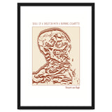 Skull Of A Skeleton With A Burning Cigarette thumbnail