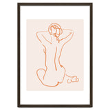 Femina, Abstract Minimal Woman Line Art Sketch, Drawing Feminine Empower Express thumbnail