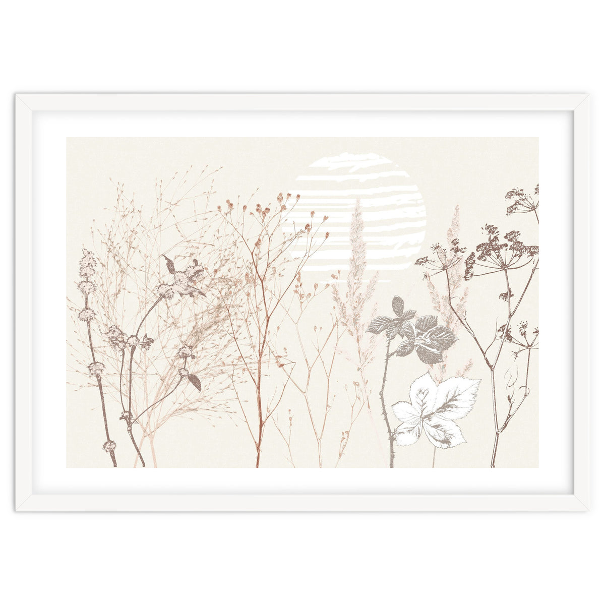 Plant based calming atmosphere earthy tones