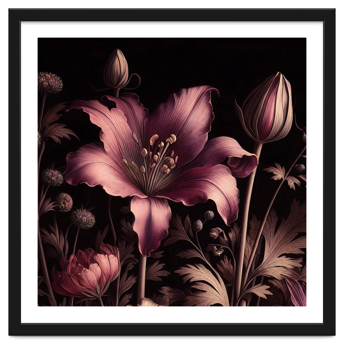 VINTAGE COLOURFUL BOTANICAL-10A-6