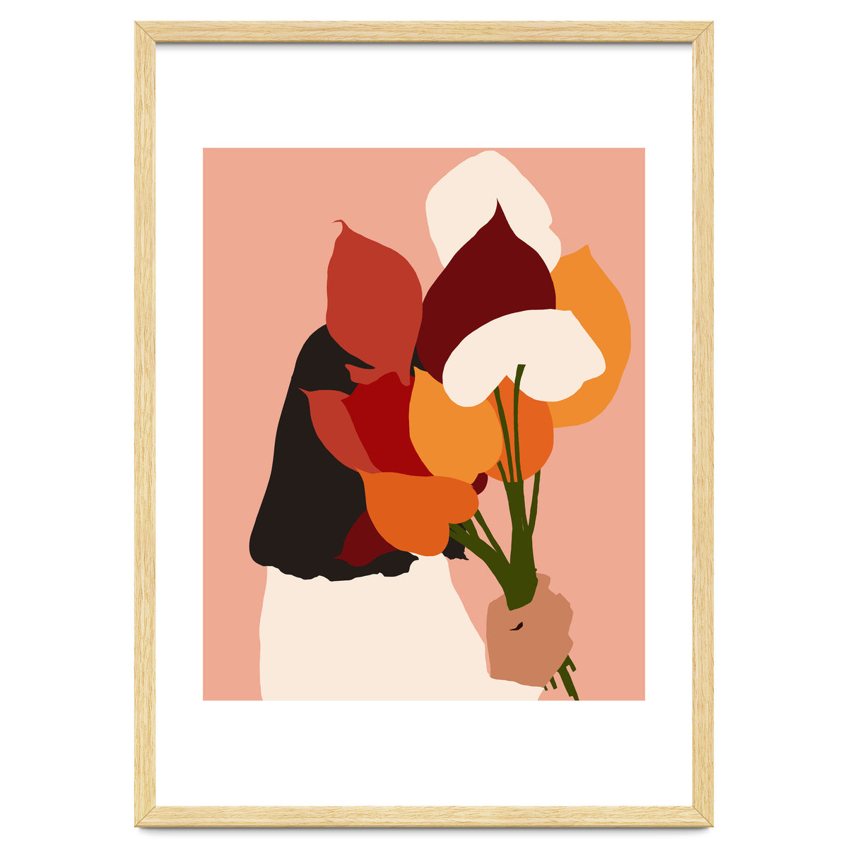 The Comfort Zone, Pastel Bohemian Woman, Floral Self Care Self Love Positivity Growth, Eclectic Boho Concept