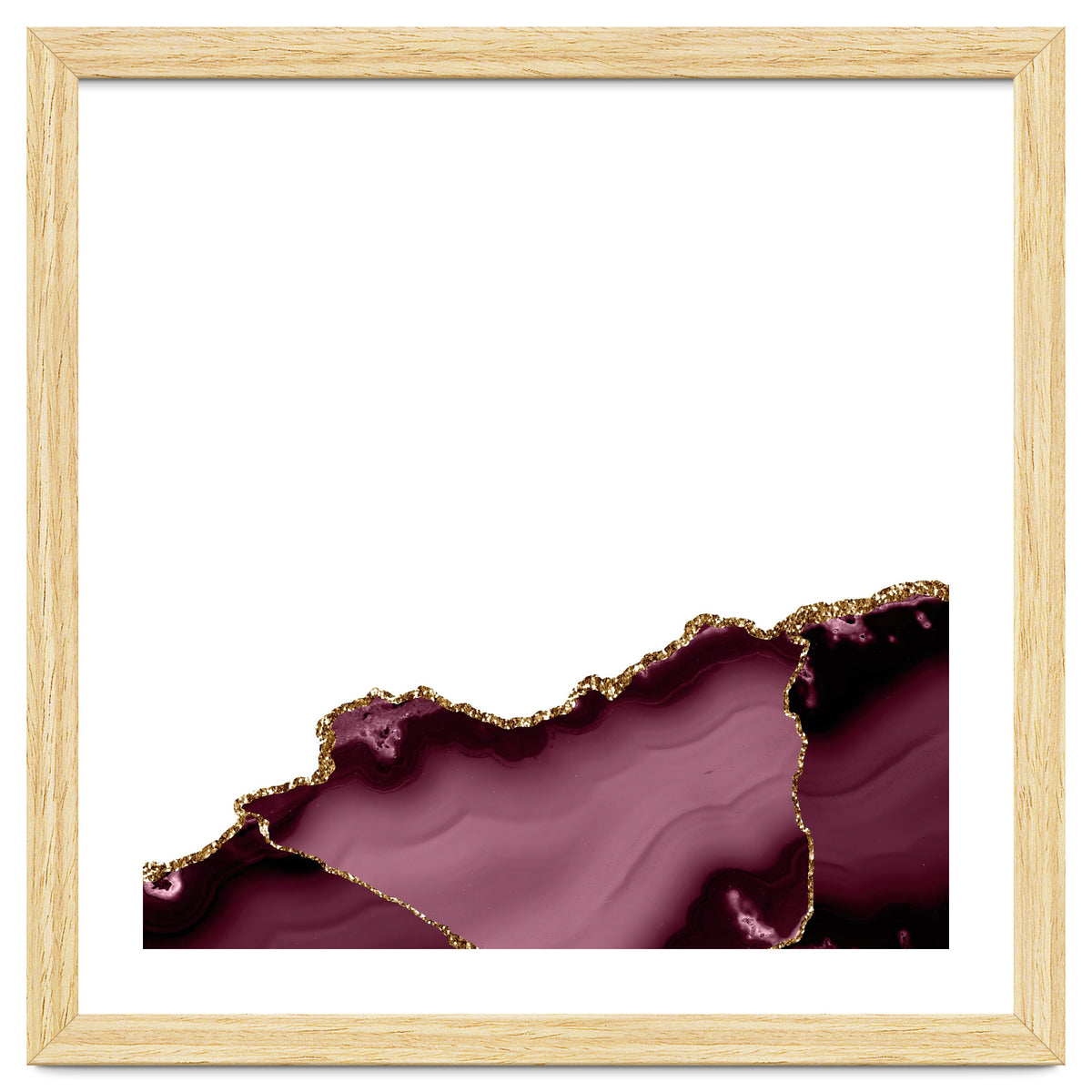 Burgundy & Gold Agate Texture 27
