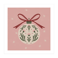 Christmas Flower Globe (Print Only)