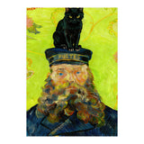 Black Cat on the Postman’s Hat, Van Gogh Inspired Painting (Print Only) thumbnail