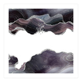 Black & Silver Glitter Agate Texture 07  (Print Only) thumbnail