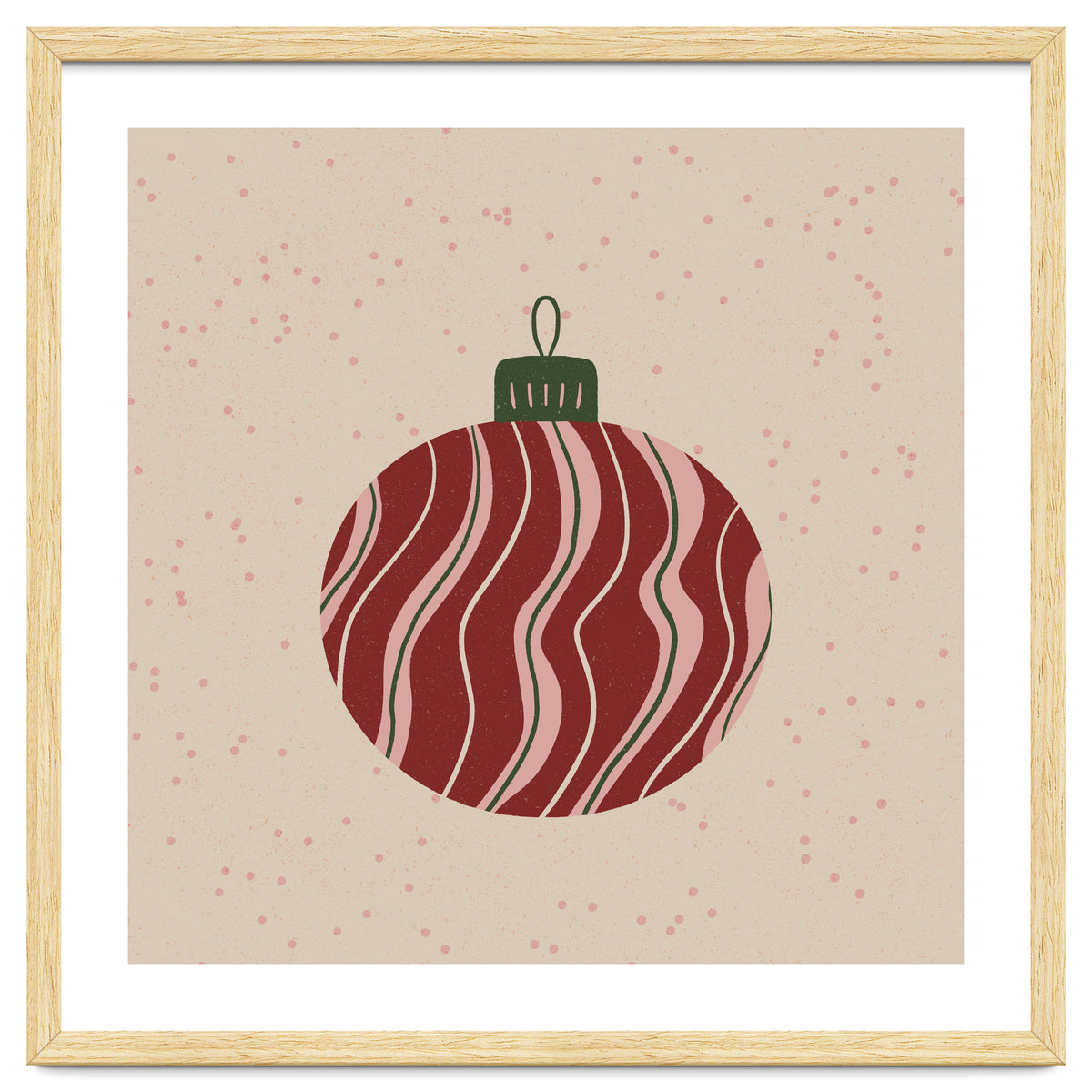 Christmas Globe with swirls